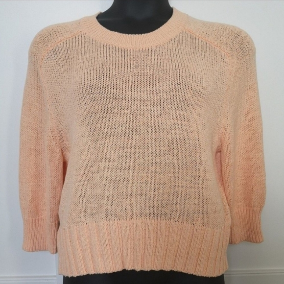 Peach crew neck sweater - Picture 3 of 5